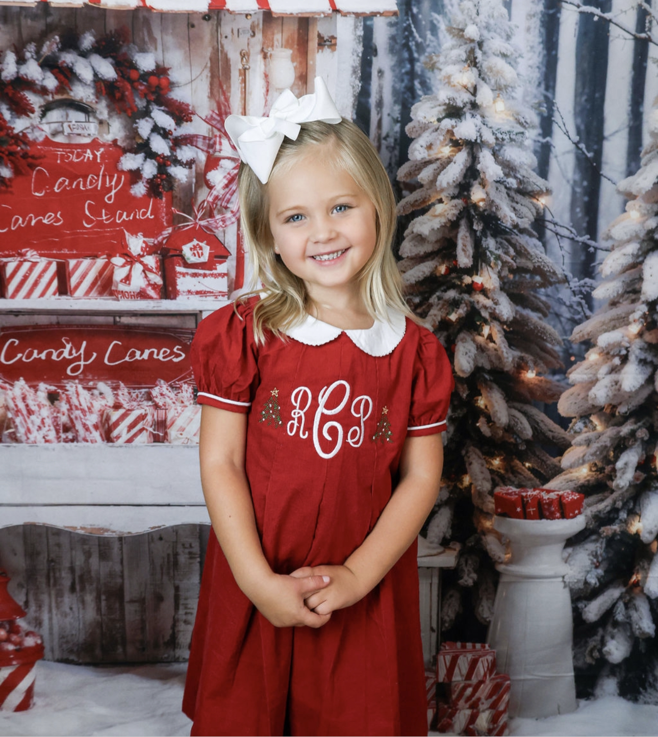 Christmas Tree Monogram Dress