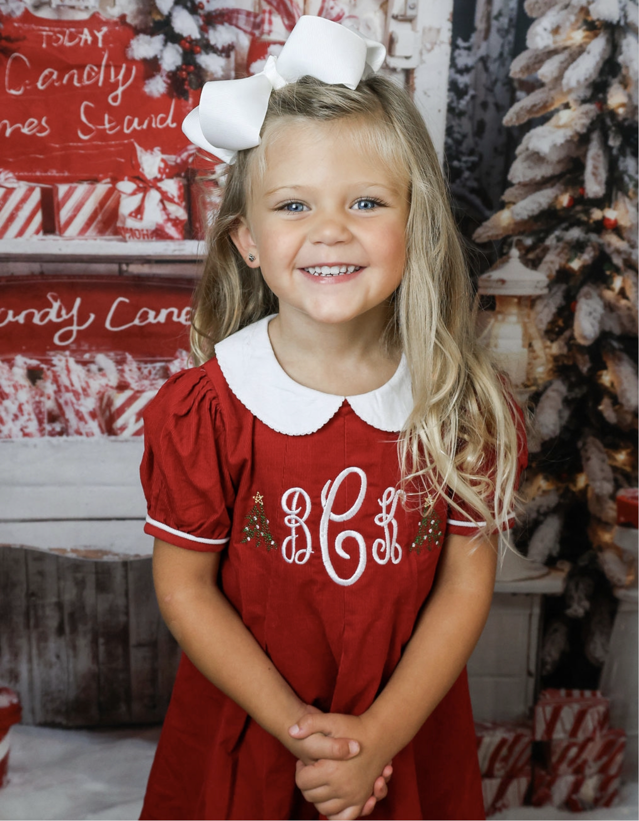 Christmas Tree Monogram Dress