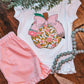 Floral Apple Pencil Bow Shirt & Pink Shorts