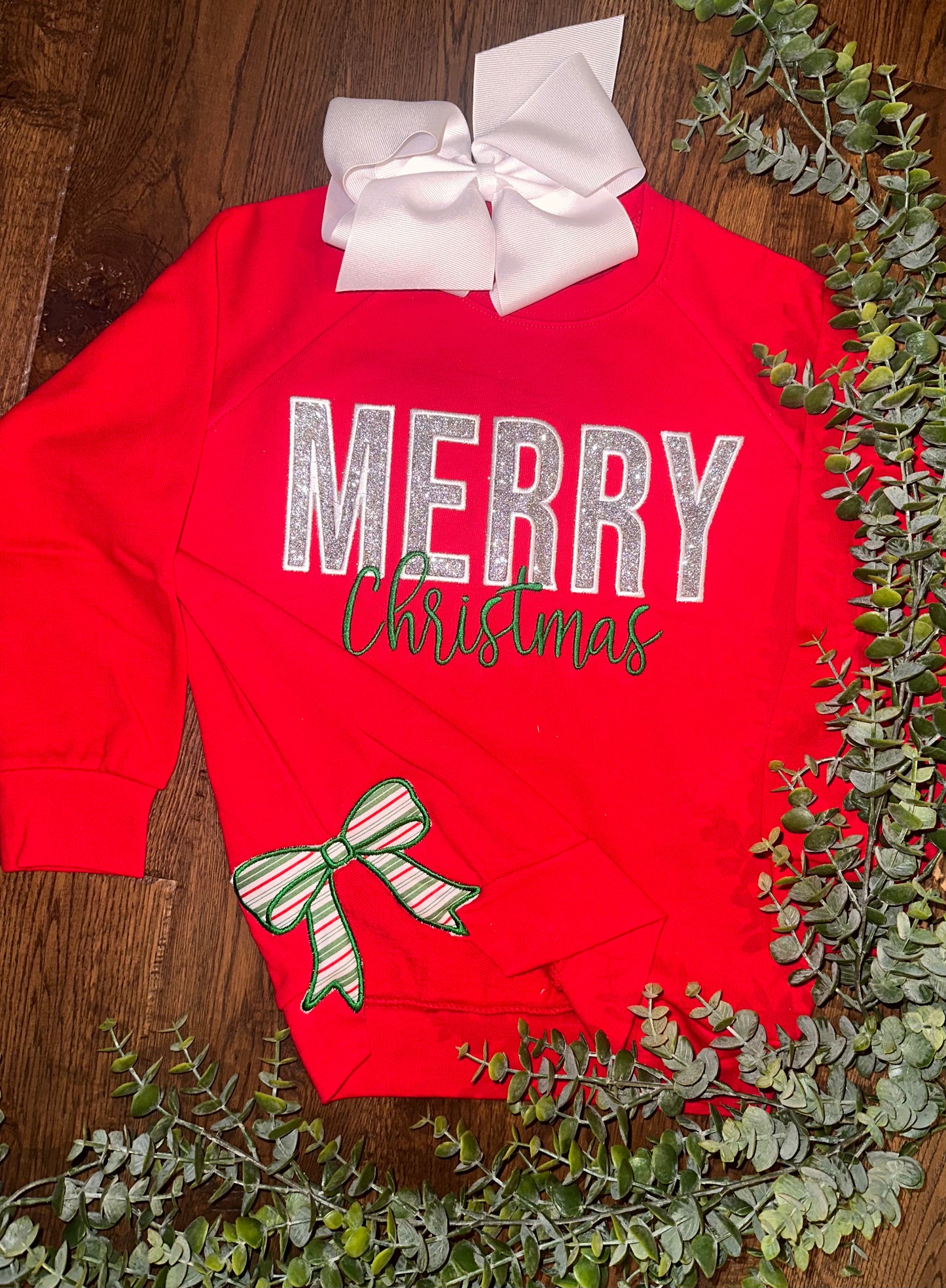 Merry Christmas Bows Sweatshirt