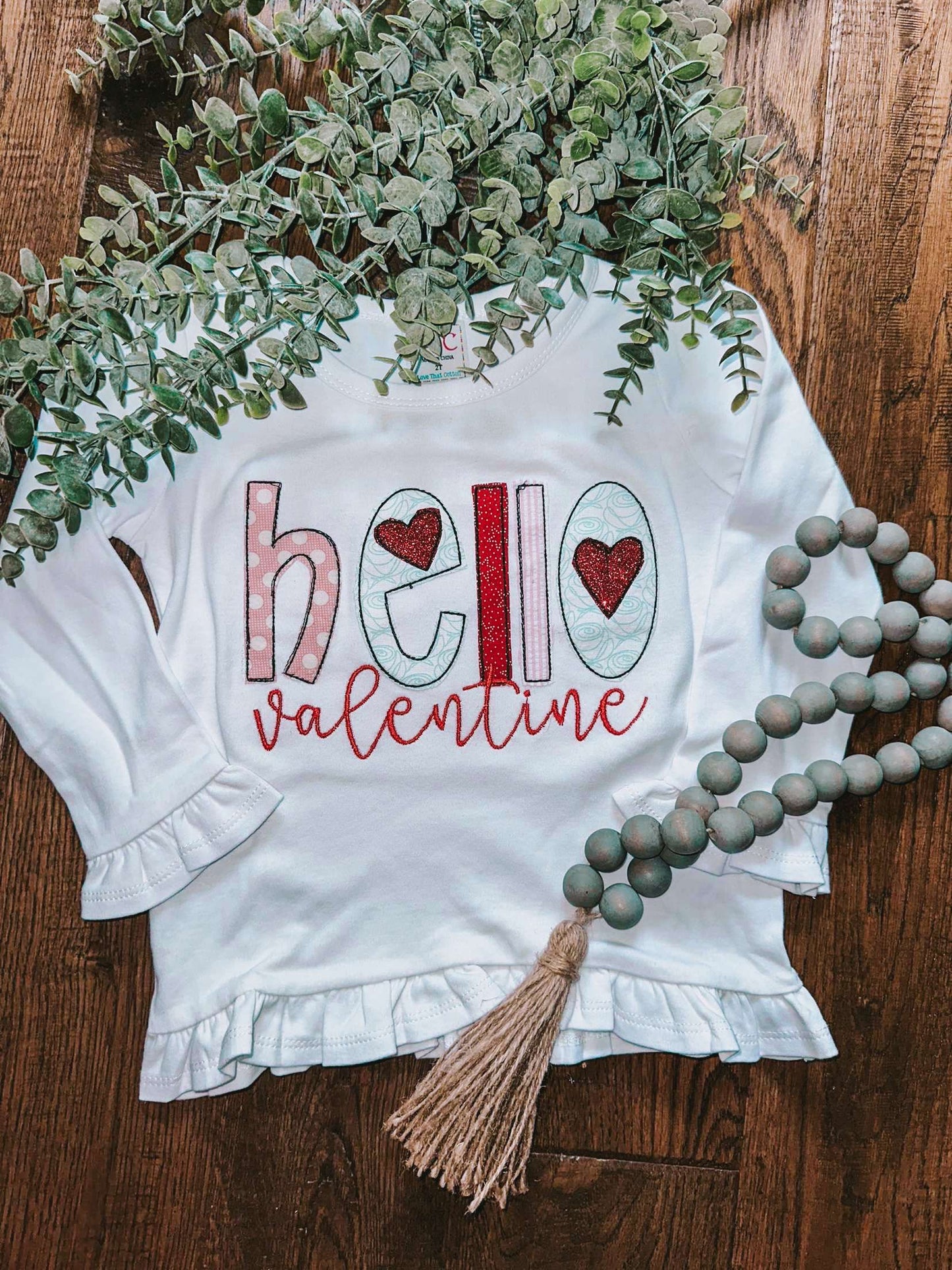 LAST CHANCE: 2T Hello Valentine Shirt