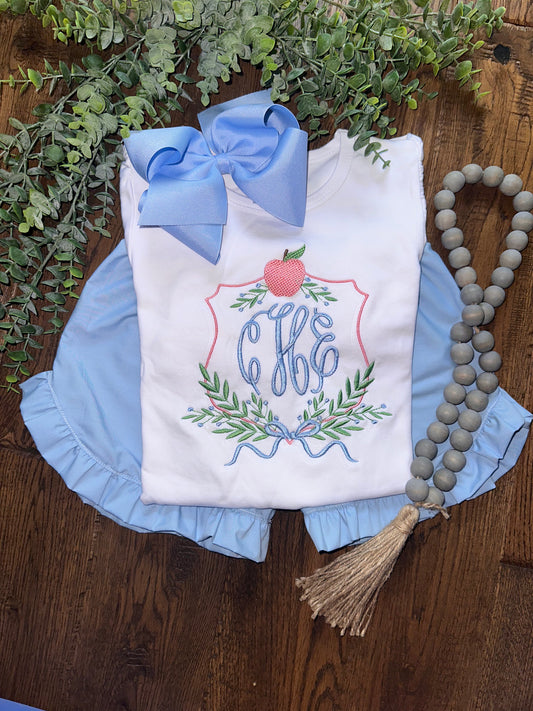 Apple Crest with Monogram