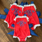 Red and Blue Sunsuit